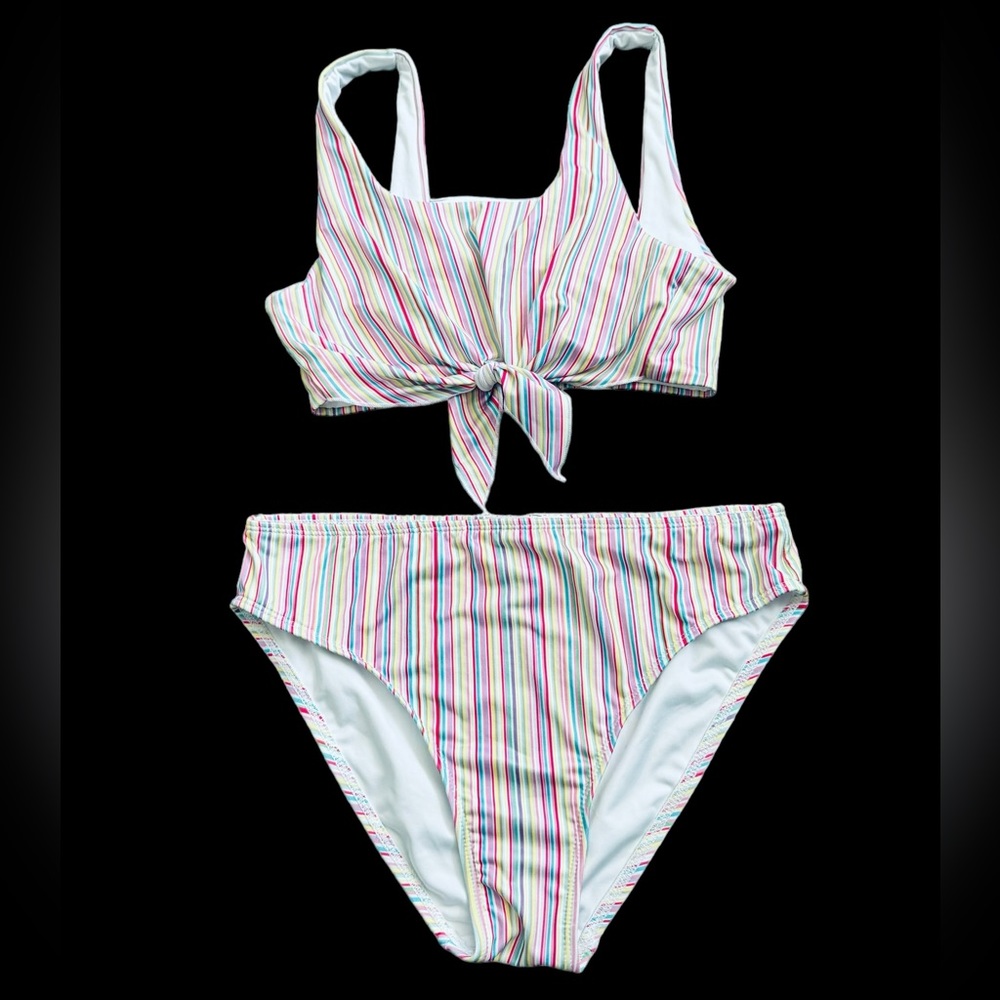 Stella Cove***Multi-Color Front-Tie Tankini Bikini Set***Size 6,14**$88